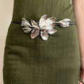Cintura fiore tulipano dorato vintage