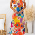 Abito Maxi Fiocco Floreale