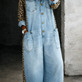 Serena| Tuta camicia in denim