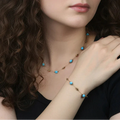 Collana e bracciale Choker Turchese