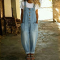 Marcella | Salopette vintage in cotone morbido effetto denim