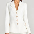 Sofia | Blazer bianco a un bottone