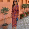 Vestito midi con stampa