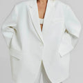Sofia | Blazer Oversized Clean-Line Bianco