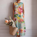 Emilia™ | Abito Midi Multicolore Elegante