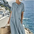 Ella™ Abito Elegante con Tasche